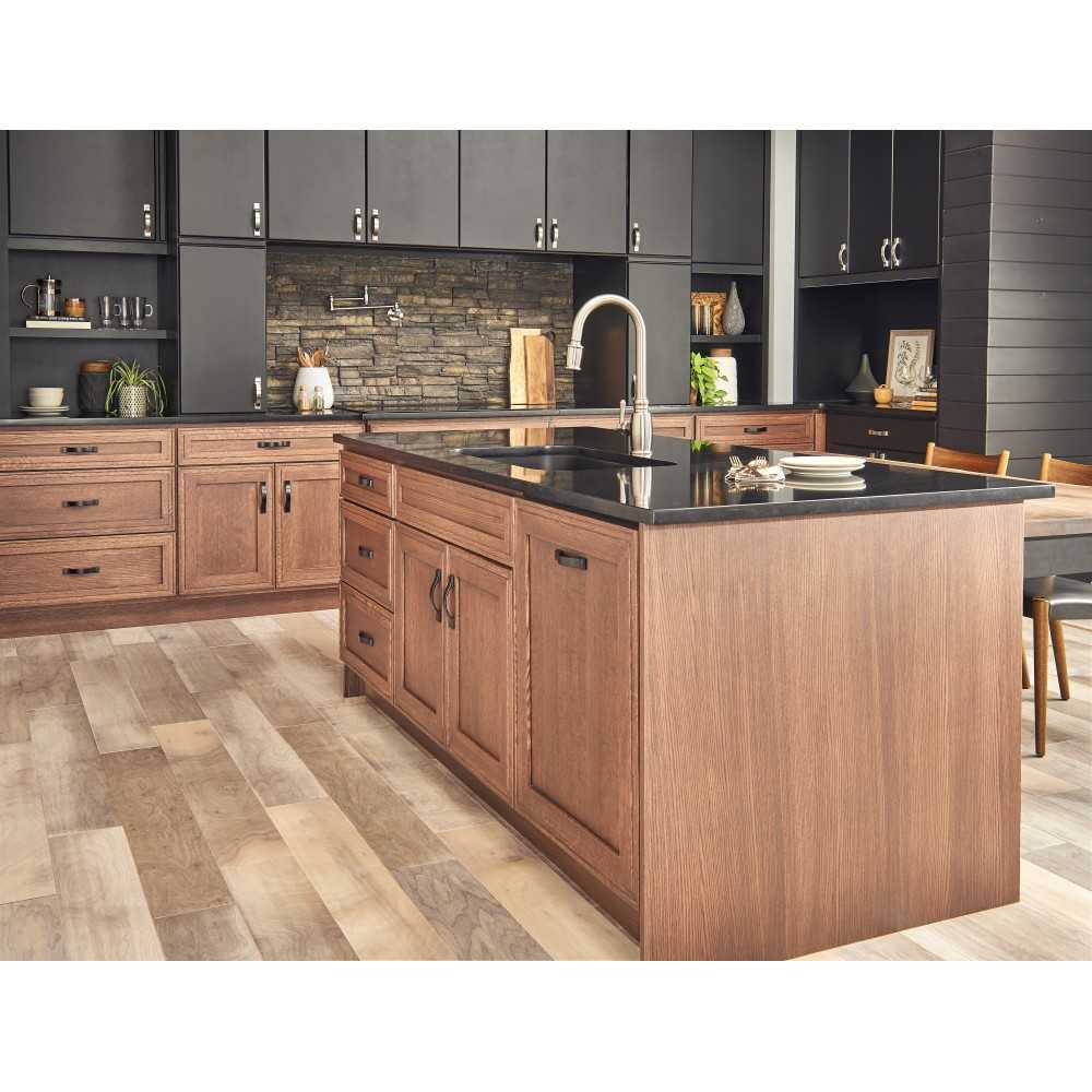 96 mm Center-to-Center Brushed Oil Rubbed Bronze Square Boswell Cabinet Pull