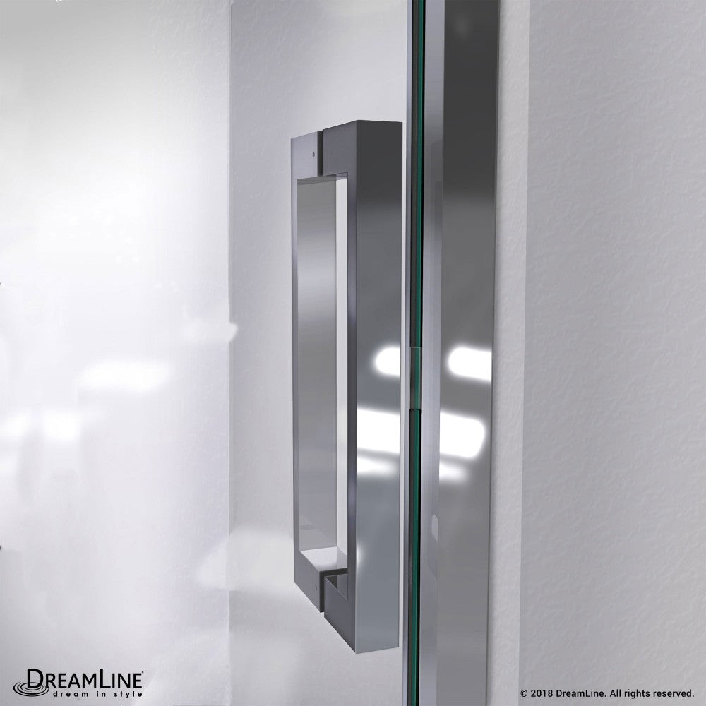 Mirage-Z 56-60 in. W x 72 in. H Frameless Sliding Shower Door in Chrome