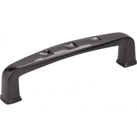 36" Forest Green Theodora Vanity, left offset, Black Granite Vanity Top, undermount rectangle bowl