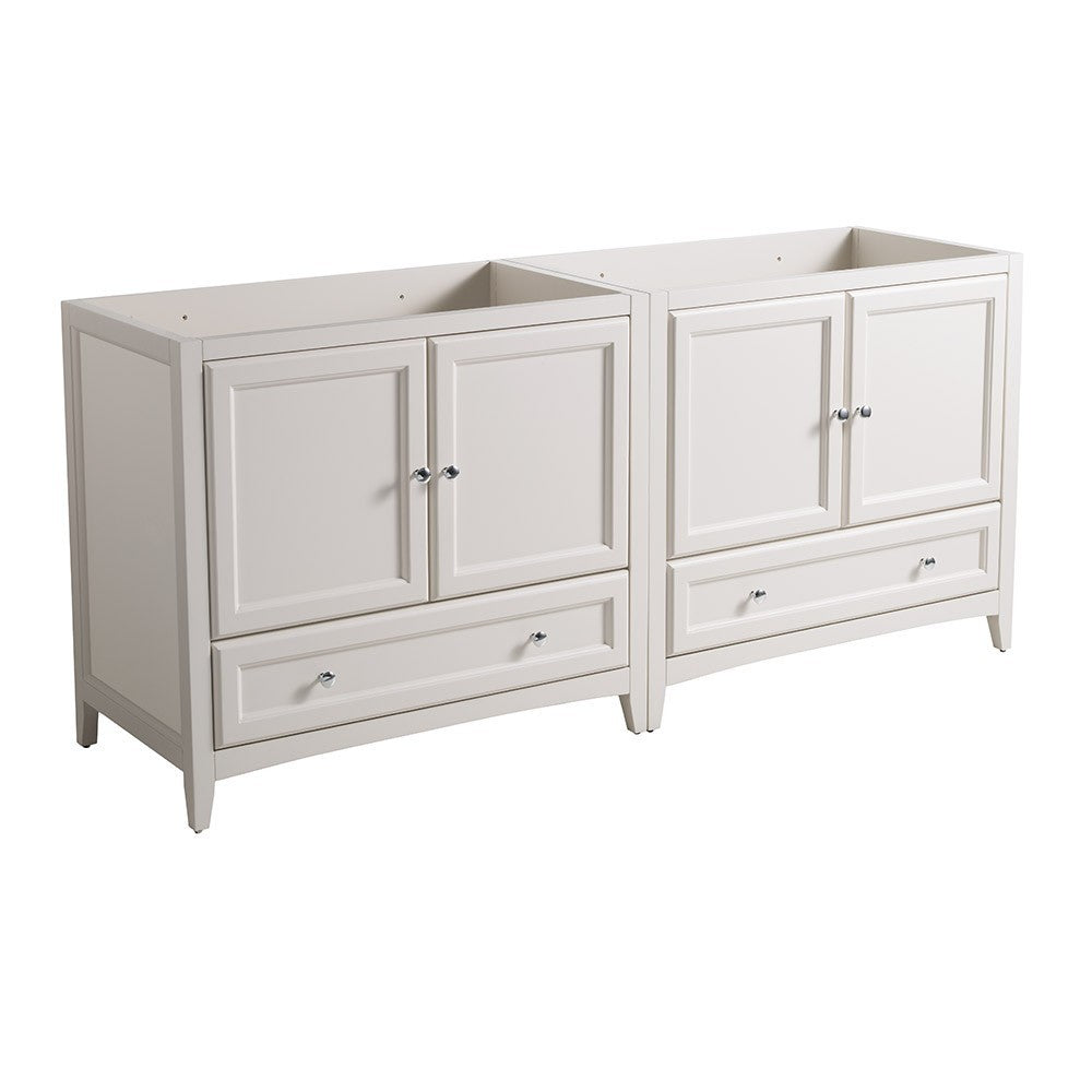 Oxford 71" Antique White Traditional Double Sink Bathroom Cabinets, FCB20-3636AW