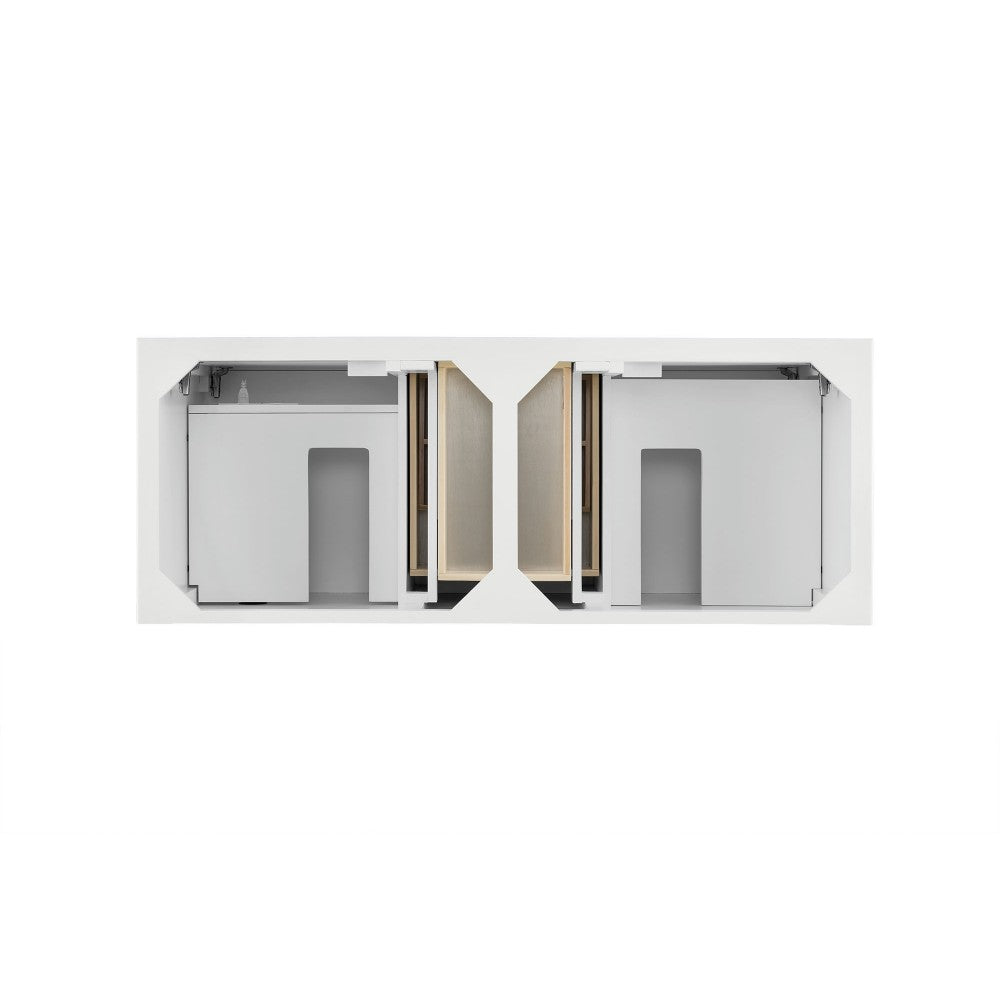Palisades 60" Double Vanity, Bright White