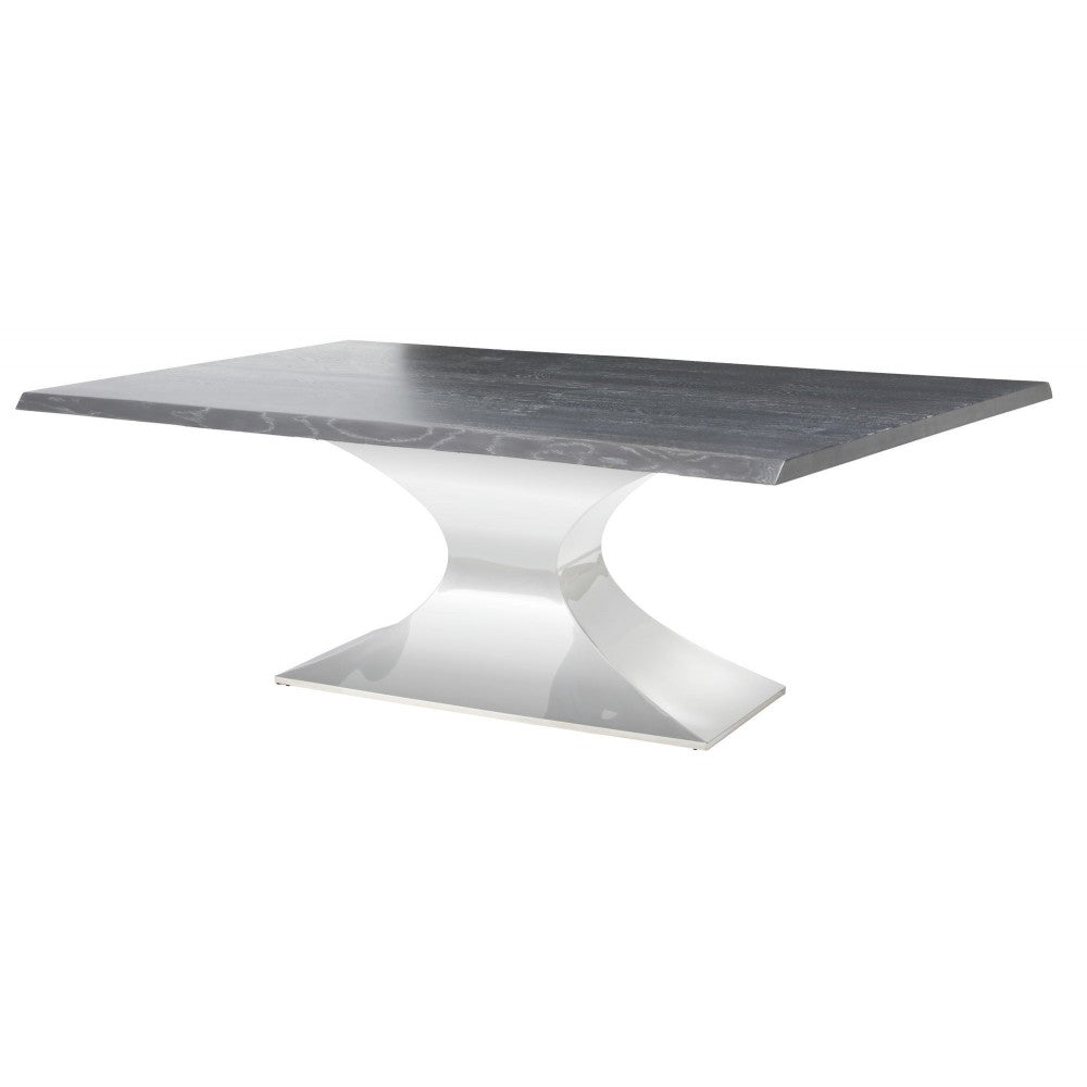 Praetorian Oxidized Gray Wood Dining Table, HGSX230