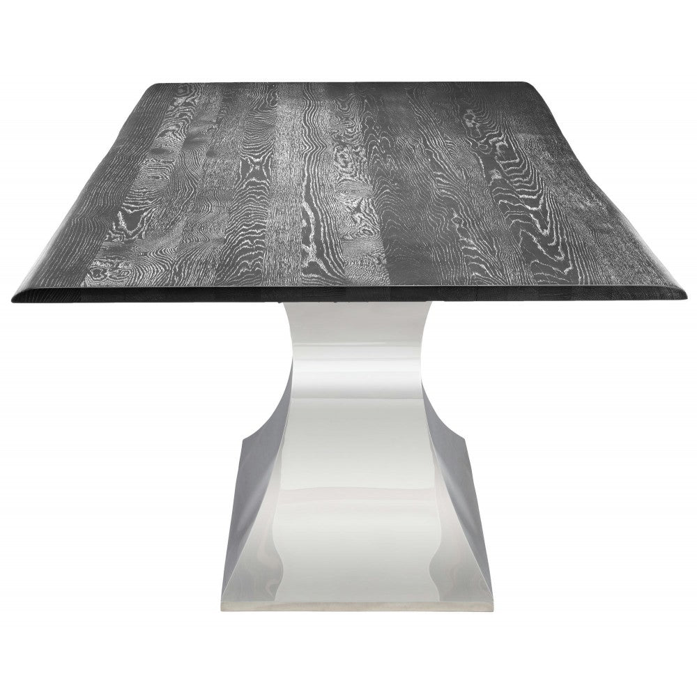 Praetorian Oxidized Gray Wood Dining Table, HGSX230