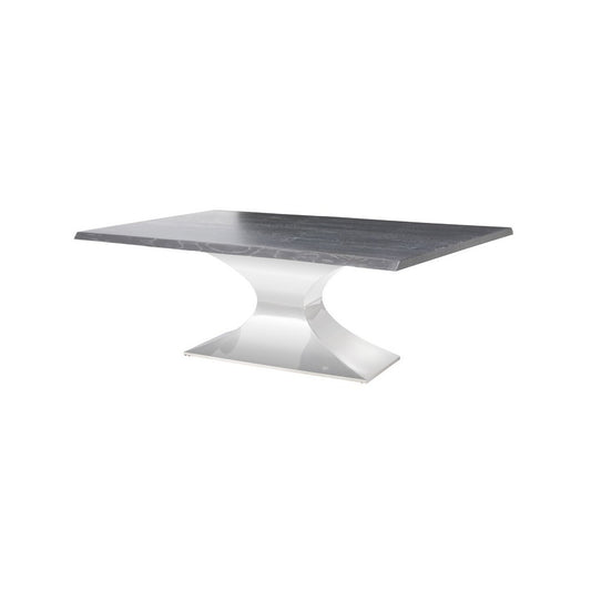 Praetorian Oxidized Gray Wood Dining Table, HGSX231