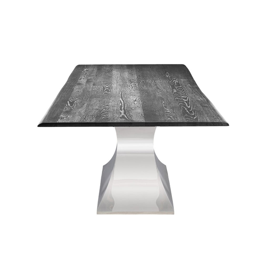 Praetorian Oxidized Gray Wood Dining Table, HGSX231