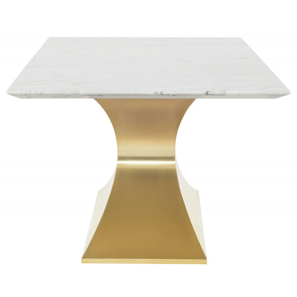 Praetorian White Stone Dining Table, HGNA561