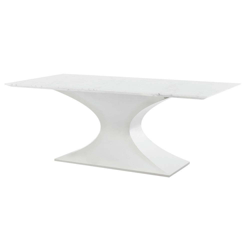 Praetorian White Stone Dining Table, HGNA562