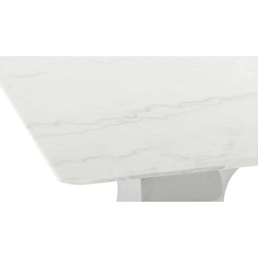 Praetorian White Stone Dining Table, HGNA562