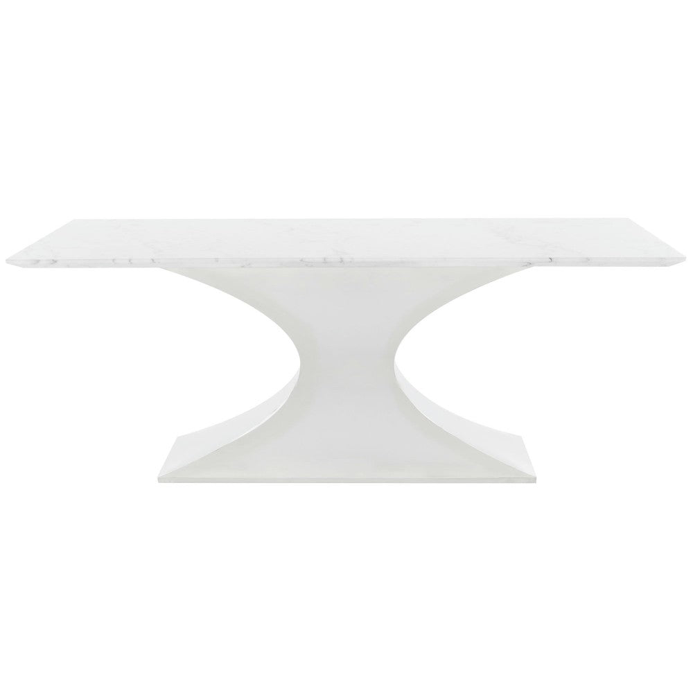 Praetorian White Stone Dining Table, HGNA562