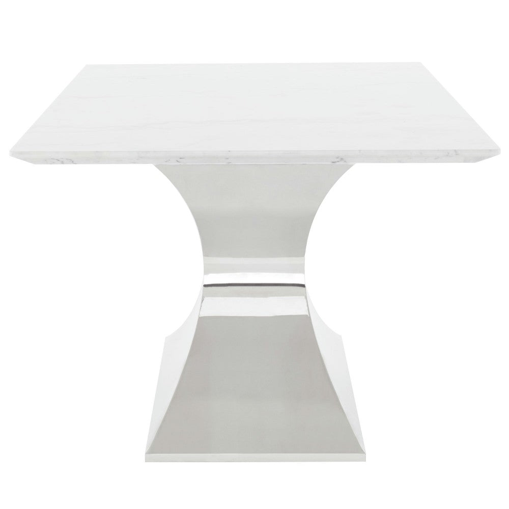 Praetorian White Stone Dining Table, HGNA562