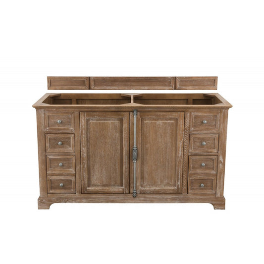 Providence 60" Double Vanity Cabinet, Driftwood