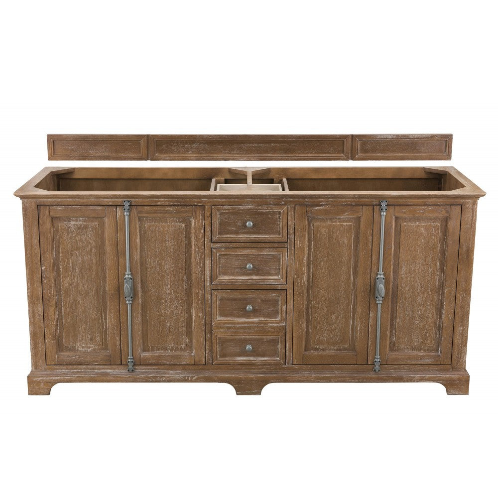 Providence 72" Double Vanity Cabinet, Driftwood