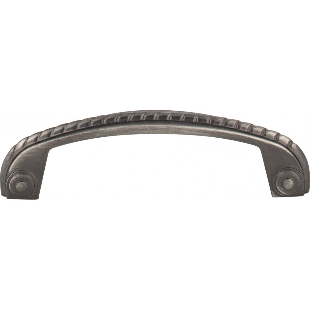 12" Center-to-Center Brushed Pewter Rope Rhodes Appliance Handle