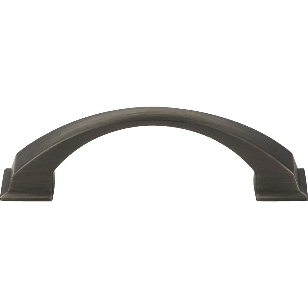 96 mm Center-to-Center Polished Nickel Tiffany Cabinet Pull