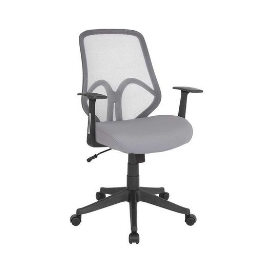 Salerno Series High Back Light Gray Mesh Office Chair with Arms