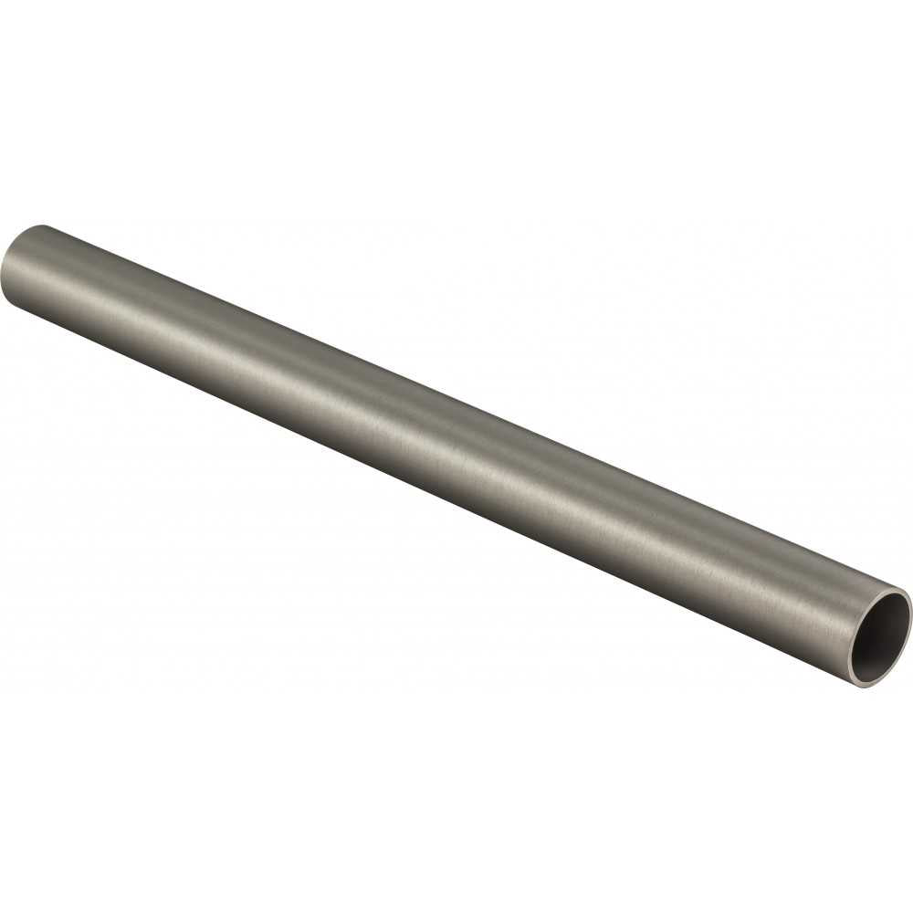 Satin Nickel 1-5/16" Diameter  x 8' Round Aluminum Closet Rod