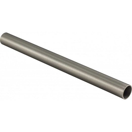 Satin Nickel 1-5/16" Diameter  x 8' Round Aluminum Closet Rod