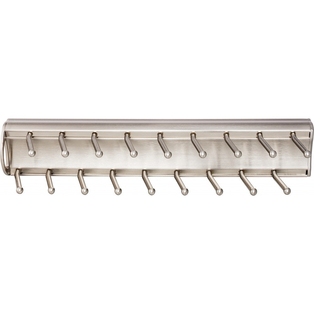 96 mm Center-to-Center Matte Black with Satin Nickel Larkin Cabinet Bar Pull