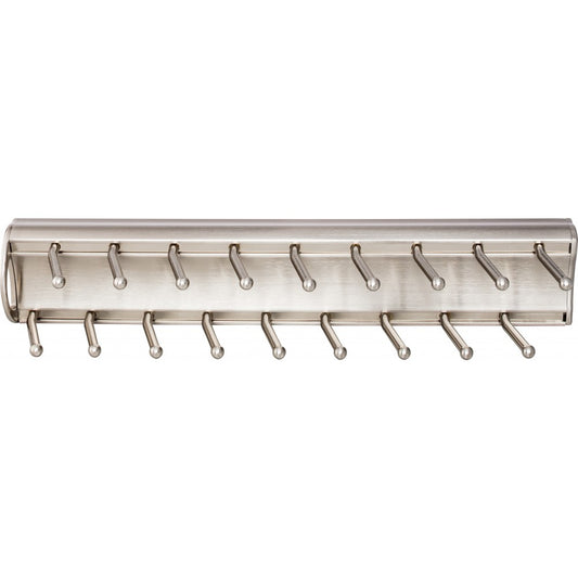96 mm Center-to-Center Matte Black with Satin Nickel Larkin Cabinet Bar Pull