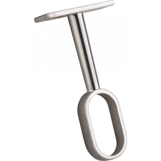 1-1/2" Overall Length Brushed Pewter Rectangle Annadale Cabinet Knob