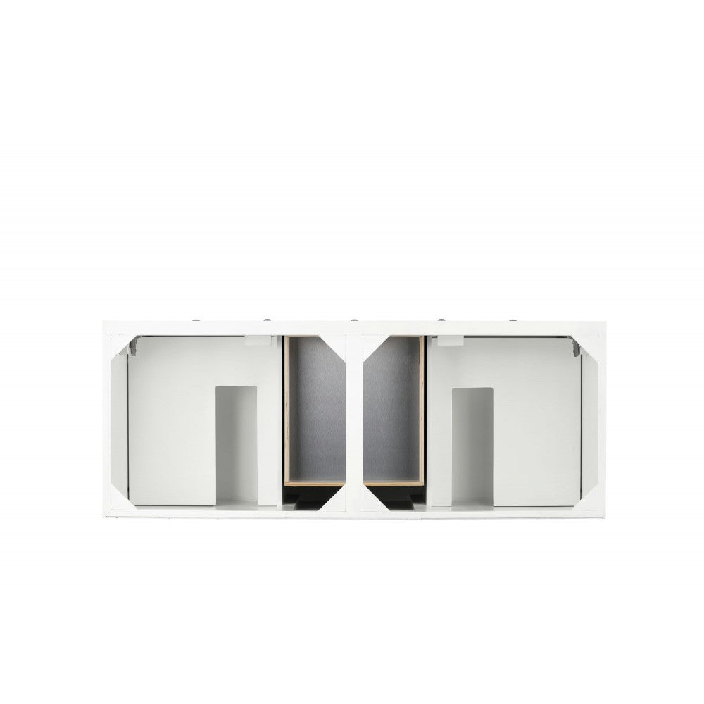 Savannah 60" Double Vanity Cabinet, Bright White