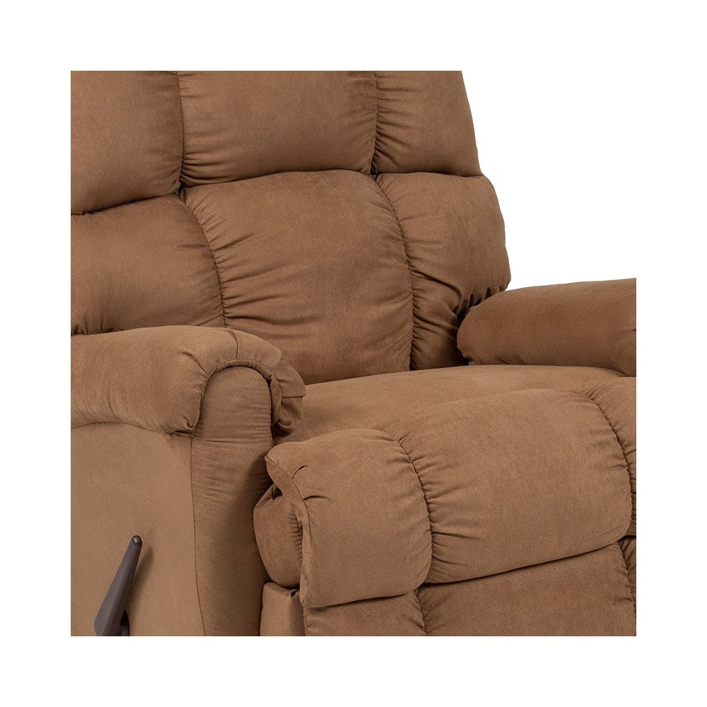 Sierra Camel Microfiber Rocker Recliner