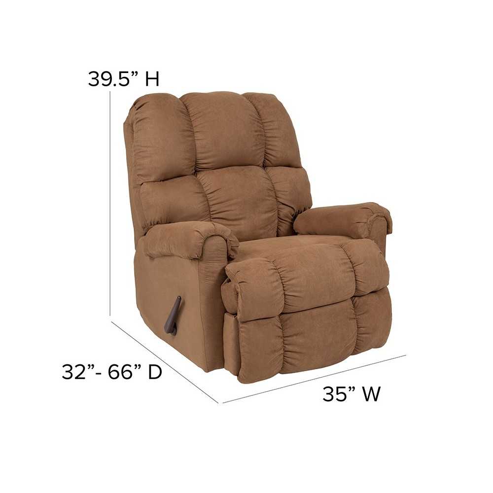 Sierra Camel Microfiber Rocker Recliner