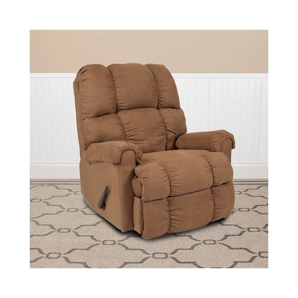 Sierra Camel Microfiber Rocker Recliner