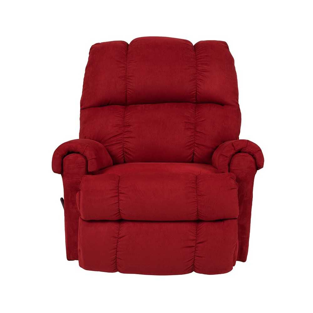 Sierra Cardinal Microfiber Rocker Recliner