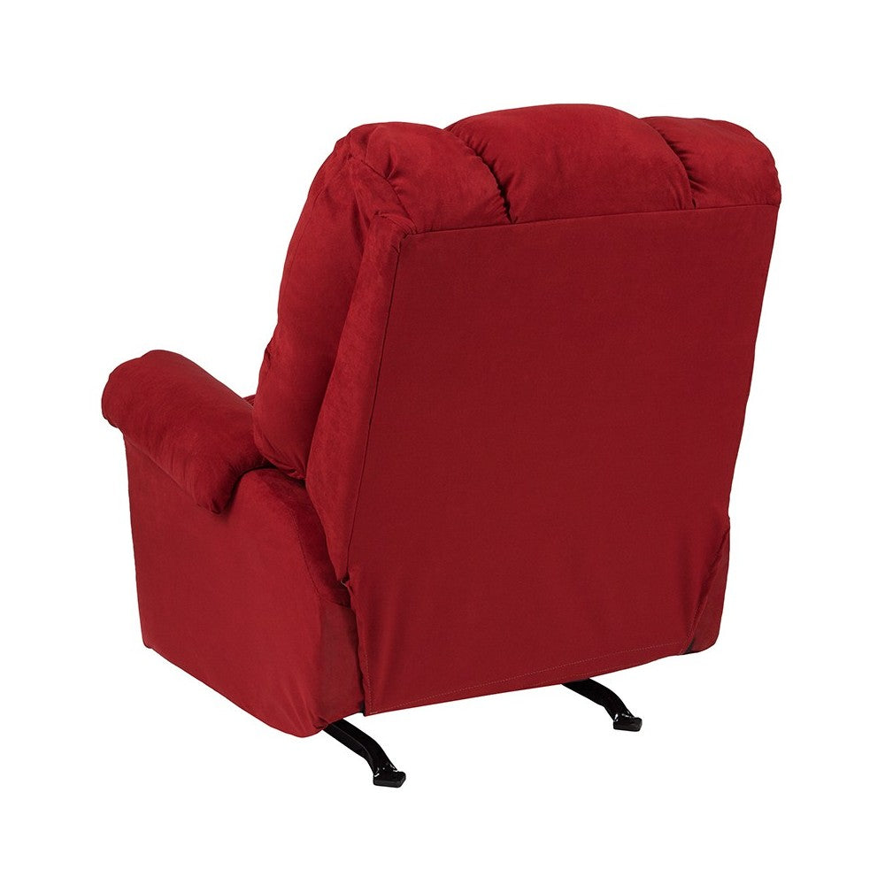Sierra Cardinal Microfiber Rocker Recliner