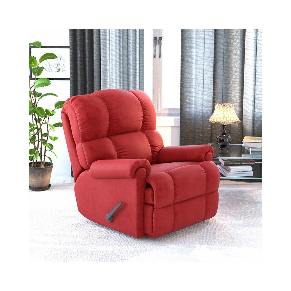 Sierra Cardinal Microfiber Rocker Recliner