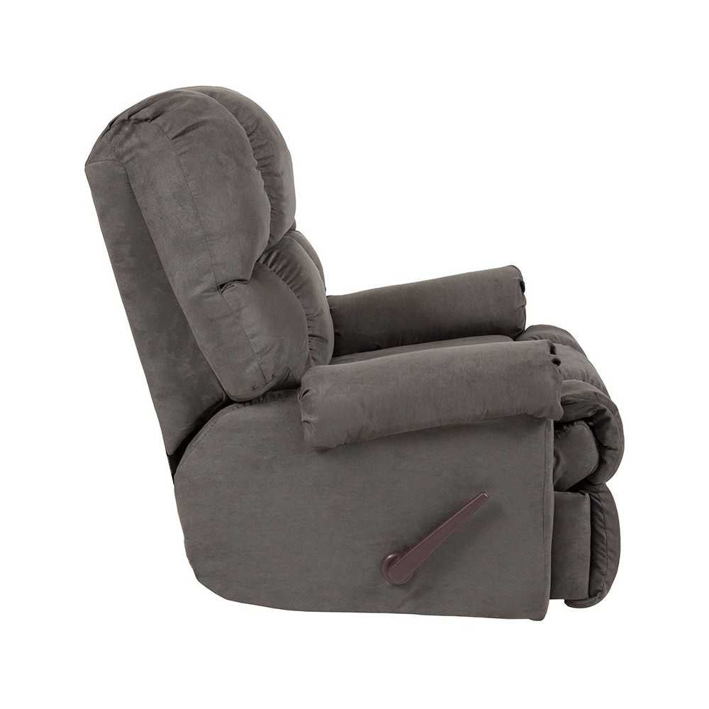 Sierra Graphite Microfiber Rocker Recliner