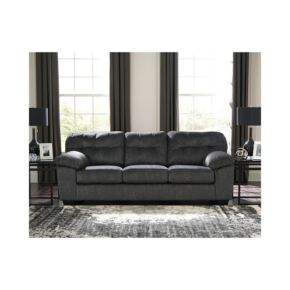 Signature Design by Ashley Accrington Sofa in Granite Microfiber