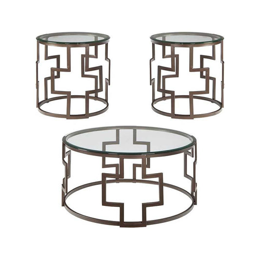 Signature Design by Ashley Frostine 3 Piece Occasional Table Set