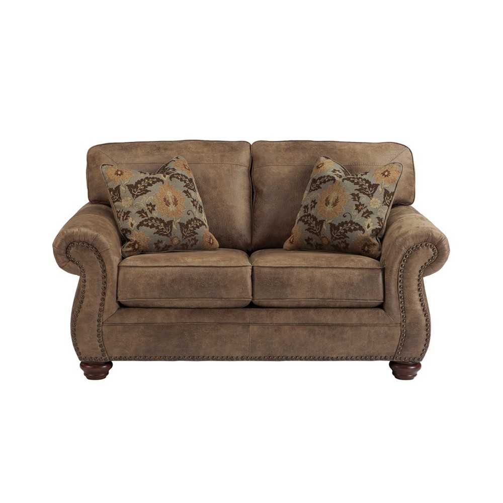 Signature Design by Ashley Larkinhurst Loveseat in Earth Faux Leather