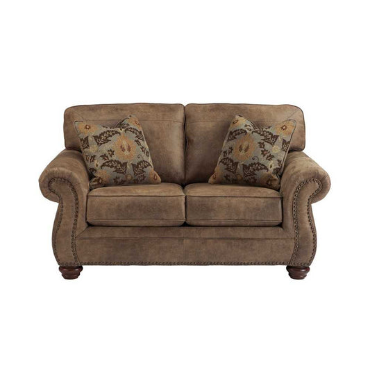 Signature Design by Ashley Larkinhurst Loveseat in Earth Faux Leather