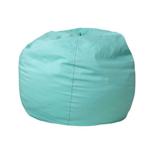 Small Solid Mint Green Bean Bag Chair for Kids and Teens