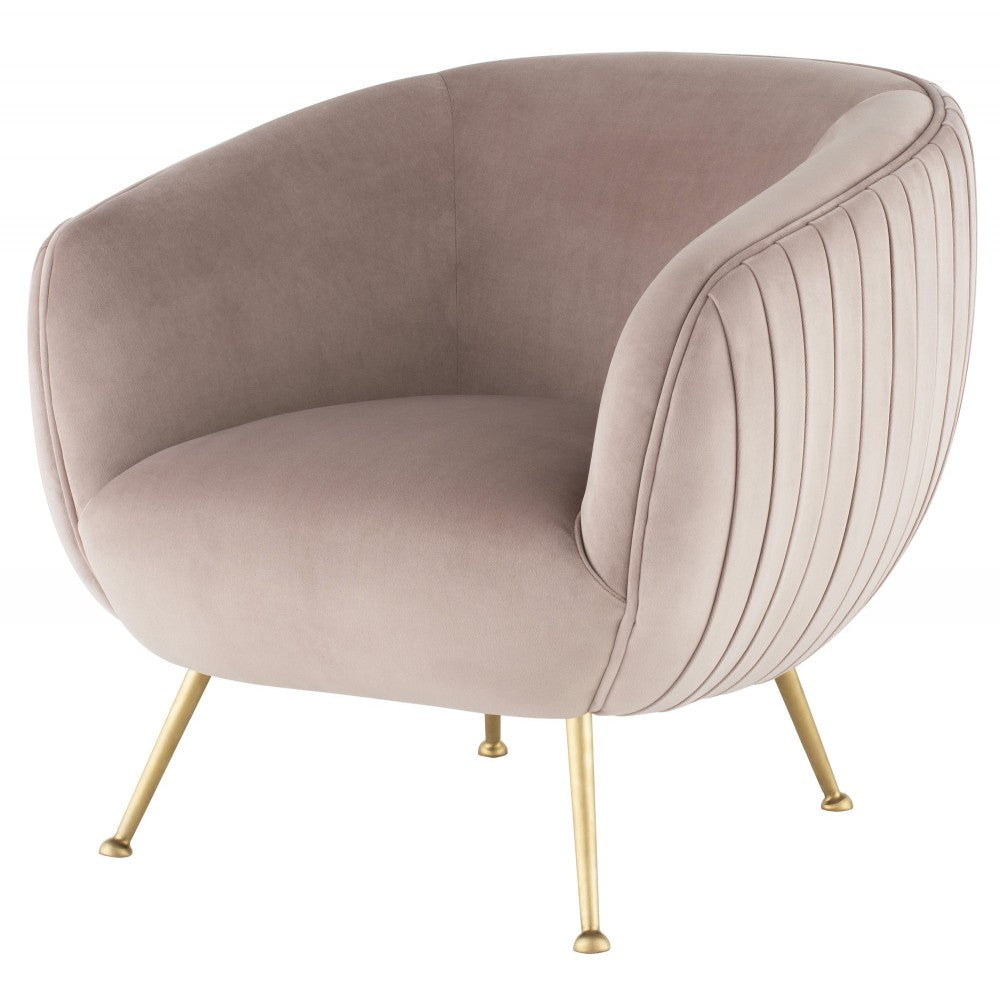 Sofia Blush Fabric Occasional Chair, HGDH130