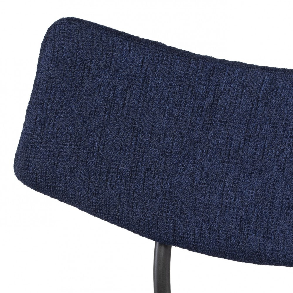 Soli True Blue Fabric Bar Stool