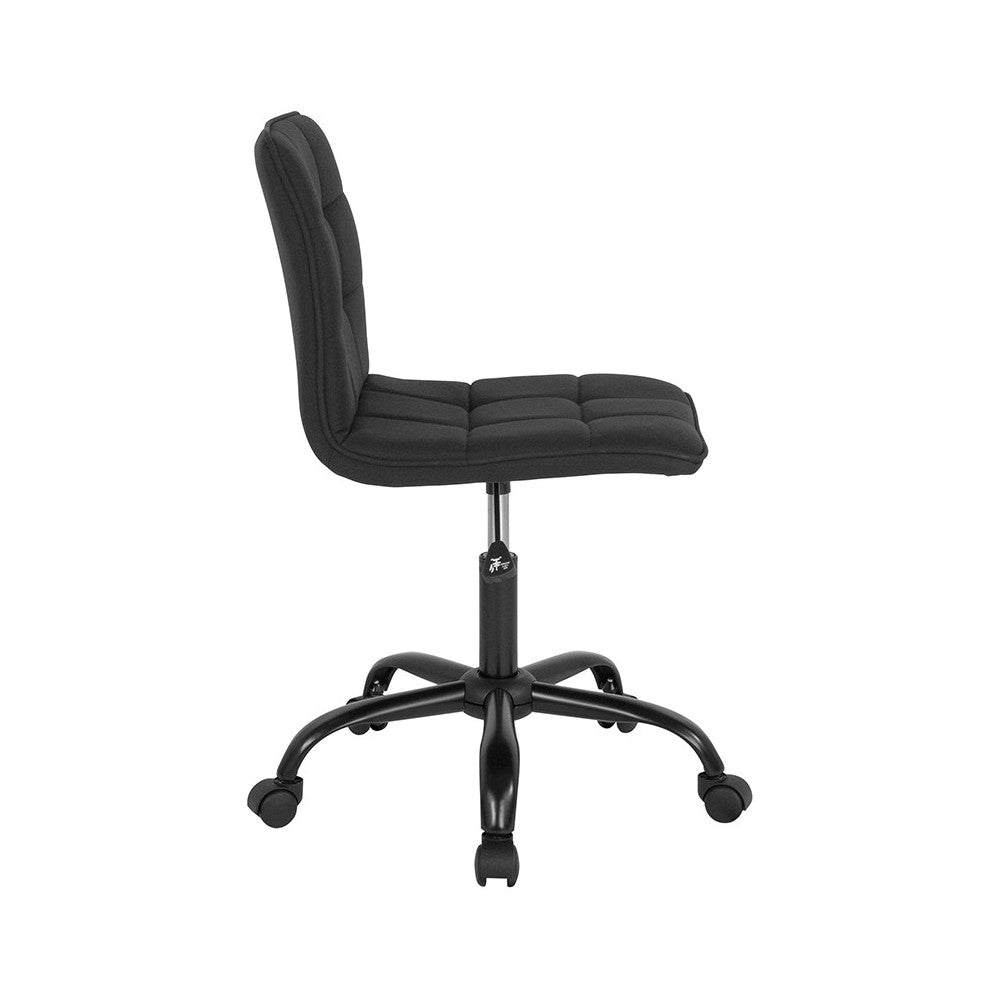 Sorrento Home and Office Task Chair in Black Fabric