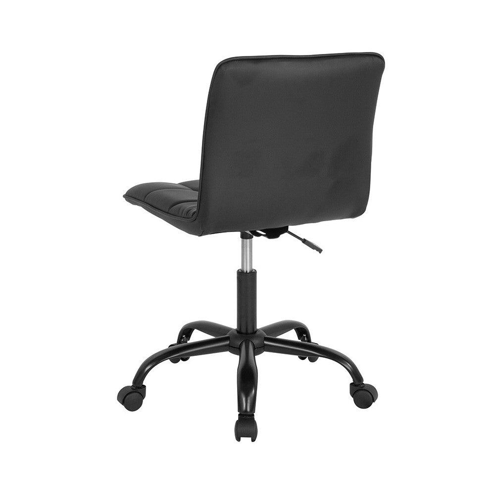 Sorrento Home and Office Task Chair in Black LeatherSoft