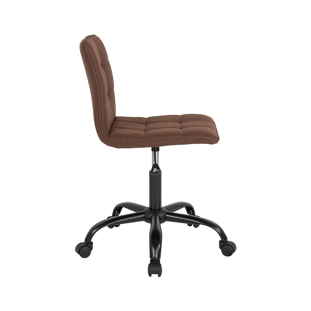 Sorrento Home and Office Task Chair in Brown Fabric