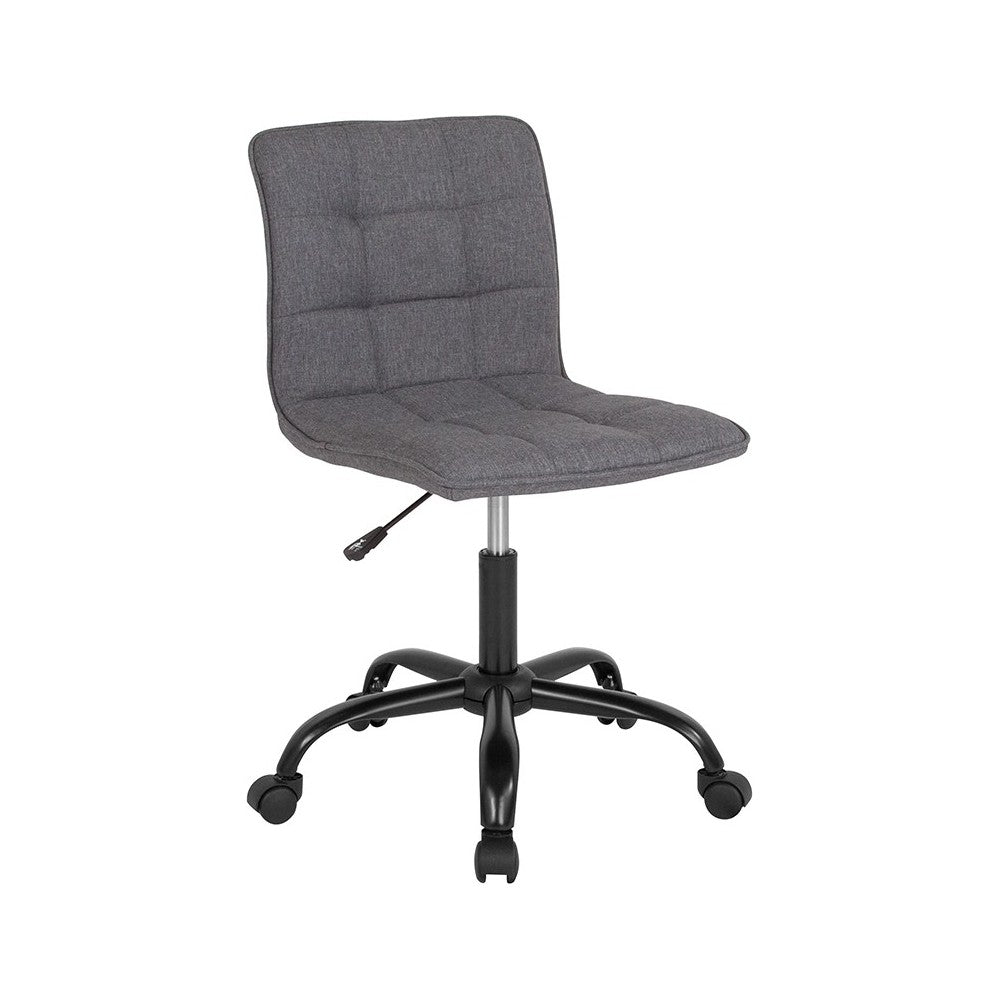 Sorrento Home and Office Task Chair in Dark Gray Fabric