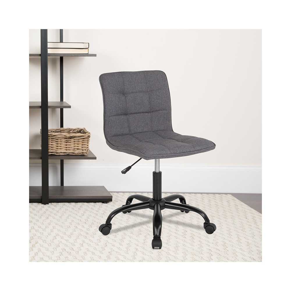 Sorrento Home and Office Task Chair in Dark Gray Fabric