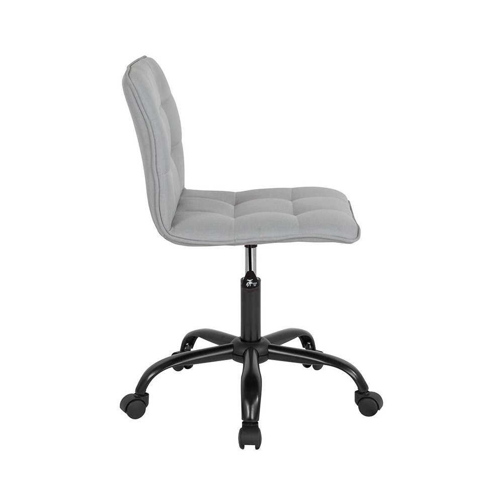 Sorrento Home and Office Task Chair in Light Gray Fabric