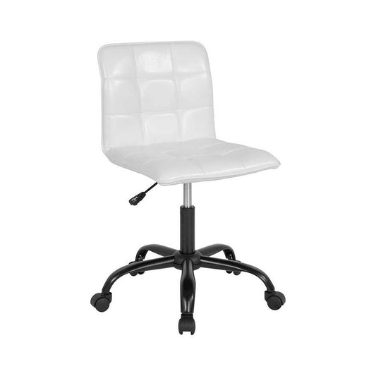 Sorrento Home and Office Task Chair in White LeatherSoft