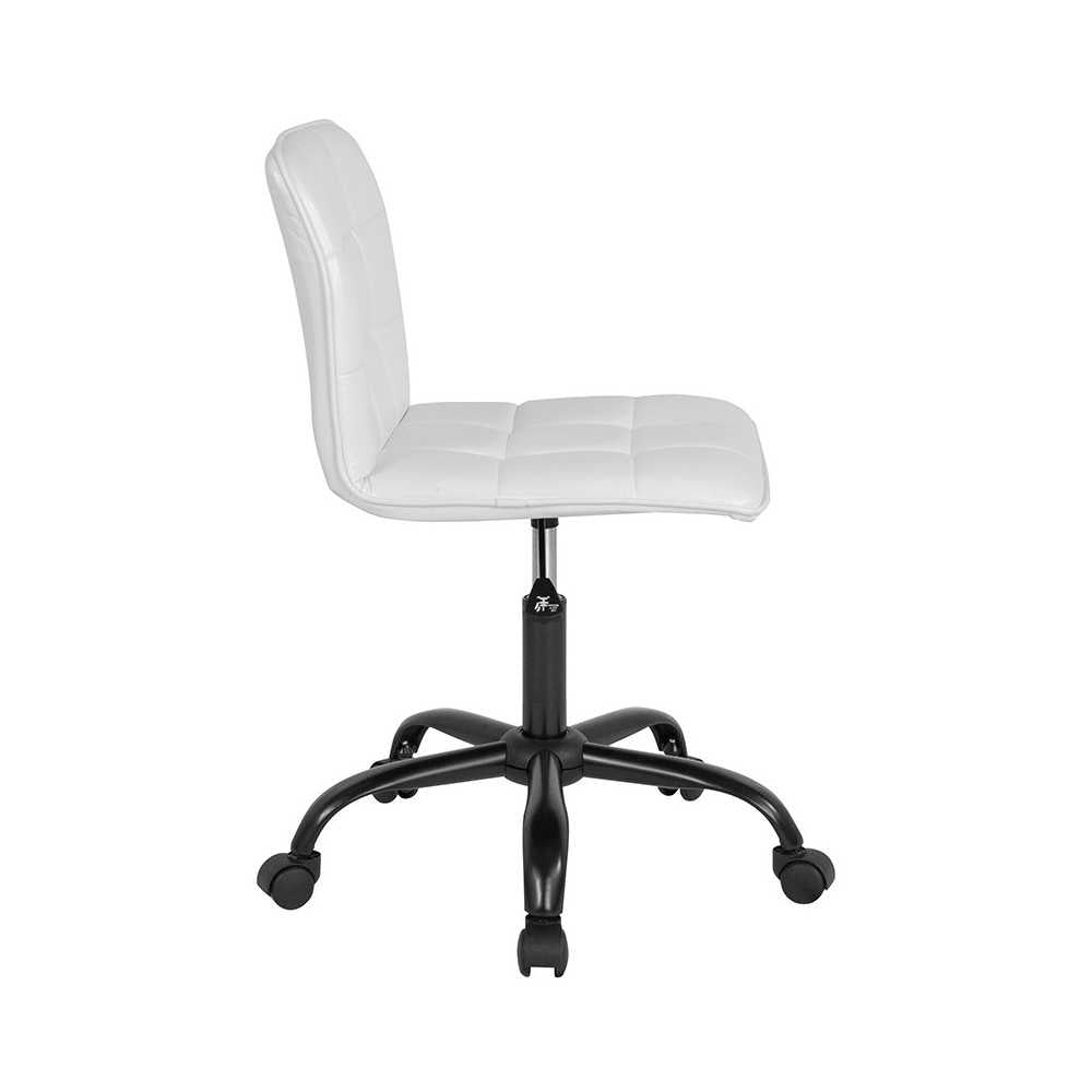 Sorrento Home and Office Task Chair in White LeatherSoft