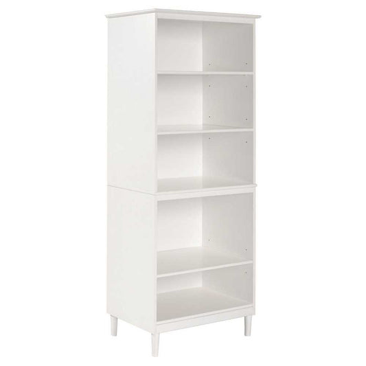 Spencer 70" Tall 4 Shelf Wood Bookcase - White
