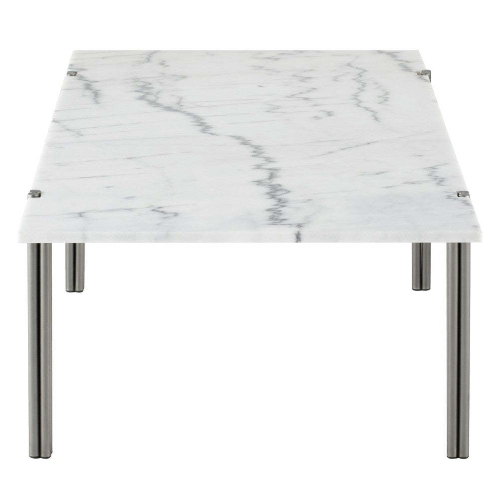 Sussur White Stone Coffee Table, HGNA571