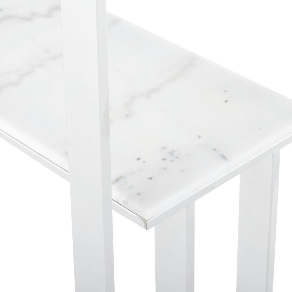 Tierra White Stone Console Table, HGNA520